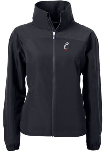 Cutter and Buck Cincinnati Bearcats Womens Black Charter Eco Light Weight Jacket