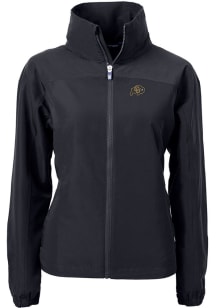 Cutter and Buck Colorado Buffaloes Womens Black Charter Eco Light Weight Jacket