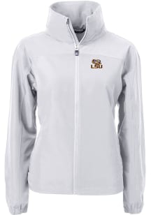Cutter and Buck LSU Tigers Womens Grey Charter Eco Light Weight Jacket