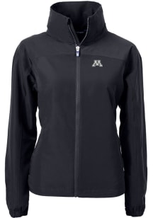 Cutter and Buck Minnesota Golden Gophers Womens Black Charter Eco Light Weight Jacket