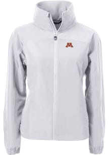 Cutter and Buck Minnesota Golden Gophers Womens Grey Charter Eco Light Weight Jacket