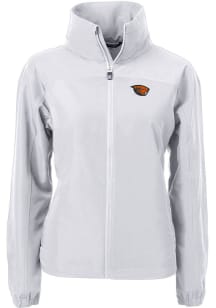 Cutter and Buck Oregon State Beavers Womens Grey Charter Eco Light Weight Jacket
