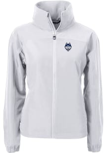 Cutter and Buck UConn Huskies Womens Grey Charter Eco Light Weight Jacket