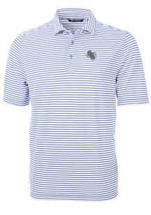 Cutter and Buck SFA Lumberjacks Mens Lavender Virtue Stripe Short Sleeve Polo