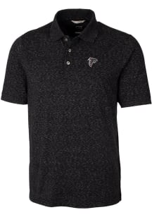 Cutter and Buck Atlanta Falcons Mens Black Advantage Space Dye Short Sleeve Polo
