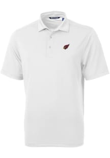 Cutter and Buck Arizona Cardinals Mens White Virtue Eco Pique Short Sleeve Polo