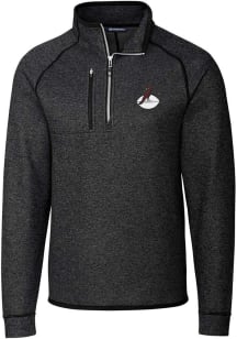 Cutter and Buck Arizona Cardinals Mens Charcoal Historic Mainsail Long Sleeve Qtr Zip Pullover
