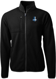 Cutter and Buck Detroit Lions Mens Black Historic Cascade Sherpa Light Weight Jacket