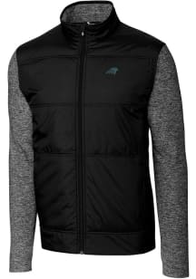 Cutter and Buck Carolina Panthers Mens Black Stealth Medium Weight Jacket