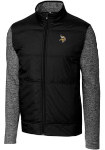 Cutter and Buck Minnesota Vikings Mens Black Stealth Medium Weight Jacket