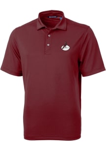 Cutter and Buck Arizona Cardinals Mens Maroon Historic Virtue Eco Pique Short Sleeve Polo