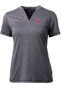 Cutter and Buck Tampa Bay Buccaneers Womens Charcoal Historic Forge Short Sleeve T-Shirt