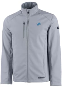 Cutter and Buck Detroit Lions Mens Charcoal Evoke Light Weight Jacket