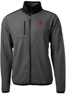 Cutter and Buck Indiana Hoosiers Mens Grey Cascade Sherpa Light Weight Jacket