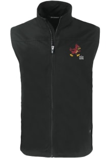 Cutter and Buck Iowa State Cyclones Mens Black Charter Sleeveless Jacket