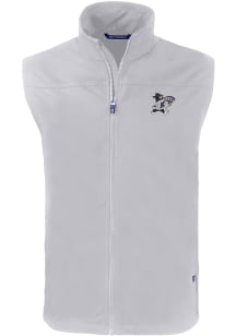 Cutter and Buck K-State Wildcats Mens Grey Charter Sleeveless Jacket
