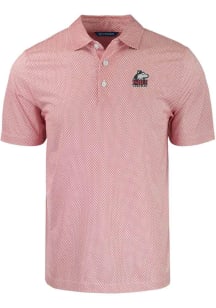 Cutter and Buck Northern Illinois Huskies Mens Red Symmetry Short Sleeve Polo