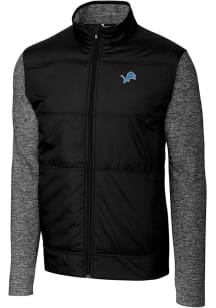 Cutter and Buck Detroit Lions Mens Black Stealth Big and Tall Light Weight Jacket