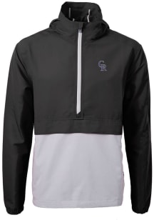 Cutter and Buck Colorado Rockies Mens Black Charter Pullover Jackets