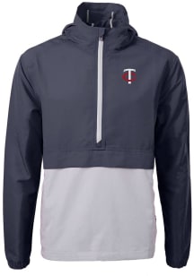 Cutter and Buck Minnesota Twins Mens Navy Blue Charter Pullover Jackets