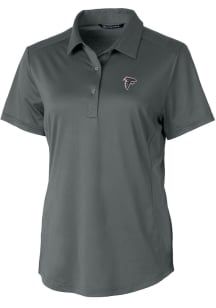 Cutter and Buck Atlanta Falcons Womens Grey Prospect Short Sleeve Polo Shirt