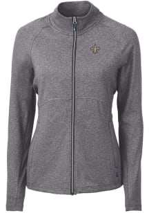 Cutter and Buck New Orleans Saints Womens Black Adapt Eco Light Weight Jacket