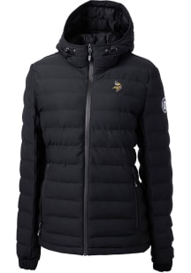 Cutter and Buck Minnesota Vikings Womens Black Mission Ridge Repreve Filled Jacket