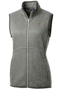 Cutter and Buck Minnesota Vikings Womens Grey Mainsail Vest