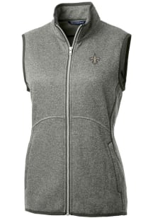 Cutter and Buck New Orleans Saints Womens Grey Mainsail Vest