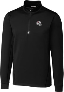 Cutter and Buck Arizona Cardinals Mens Black Helmet Traverse Big and Tall Qtr Zip