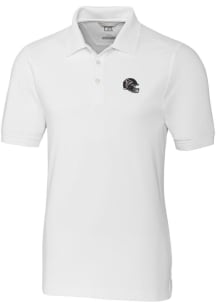 Cutter and Buck Atlanta Falcons White Helmet Advantage Pique Big and Tall Polo