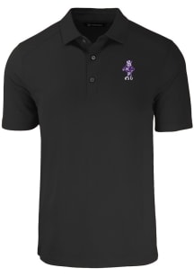 Cutter and Buck K-State Wildcats Black Willie Forge Eco Stretch Big and Tall Polo