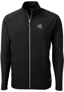 Cutter and Buck Carolina Panthers Mens Black Helmet Adapt Eco Light Weight Jacket