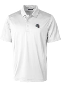 Cutter and Buck New England Patriots Mens White Helmet Prospect Short Sleeve Polo