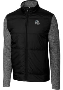 Cutter and Buck Carolina Panthers Mens Black Helmet Stealth Medium Weight Jacket