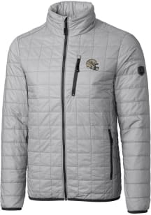 Cutter and Buck New Orleans Saints Mens Grey Helmet Rainier PrimaLoft Filled Jacket
