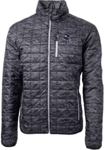 Cutter and Buck Minnesota Vikings Mens Black Helmet Rainier PrimaLoft Printed Filled Jacket