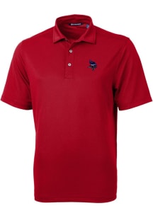 Cutter and Buck Minnesota Vikings Red Americana Virtue Eco Pique Big and Tall Polo
