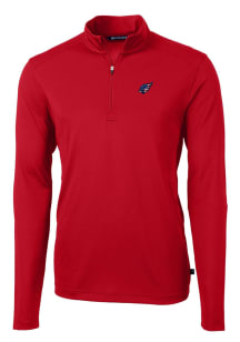 Cutter and Buck Arizona Cardinals Mens Red Americana Virtue Eco Pique Big and Tall Qtr Zip