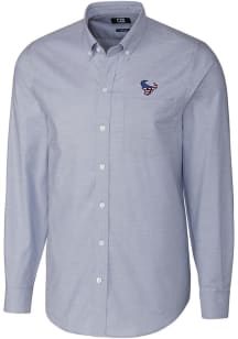 Cutter and Buck Houston Texans Mens Light Blue Americana Stretch Oxford Big and Tall Dress Shirt