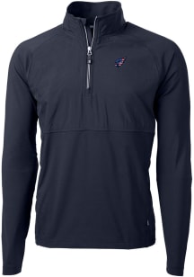 Cutter and Buck Arizona Cardinals Mens Navy Blue Americana Adapt Eco Hybrid Long Sleeve Qtr Zip Pu..