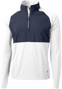 Cutter and Buck Arizona Cardinals Mens White Americana Adapt Eco Hybrid Long Sleeve Qtr Zip Pullov..