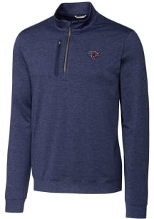 Cutter and Buck Jacksonville Jaguars Mens Navy Blue Stealth Long Sleeve Qtr Zip Pullover
