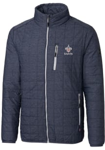 Cutter and Buck New Orleans Saints Mens Grey Americana Rainier PrimaLoft Filled Jacket