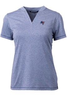 Cutter and Buck Tampa Bay Buccaneers Womens Blue Forge Short Sleeve T-Shirt