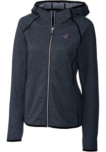 Cutter and Buck Carolina Panthers Womens Navy Blue Mainsail Medium Weight Jacket