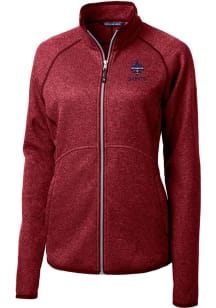Cutter and Buck New Orleans Saints Womens Red Mainsail Light Weight Jacket
