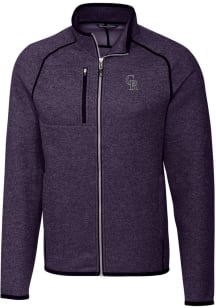 Cutter and Buck Colorado Rockies Mens Purple Mainsail Medium Weight Jacket