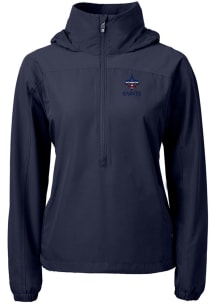 Cutter and Buck New Orleans Saints Womens Navy Blue Americana Charter Eco Pullover