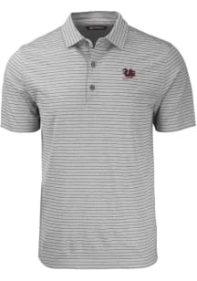 Cutter and Buck South Carolina Gamecocks Grey Forge Heather Stripe Vault Big and Tall Polo
